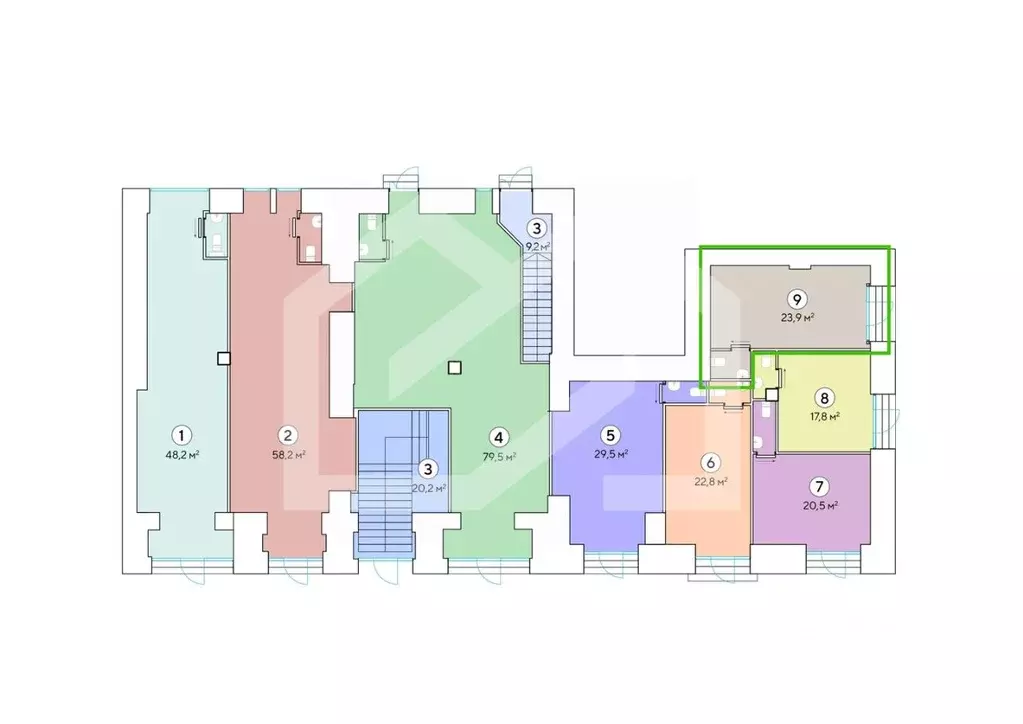 Помещение свободного назначения в Москва 1-я Тверская-Ямская ул., 11 ... - Фото 2