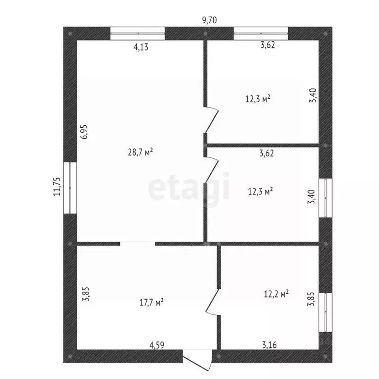 Дом в Башкортостан, Кармаскалинский район, с. Прибельский Березовая ... - Фото 1