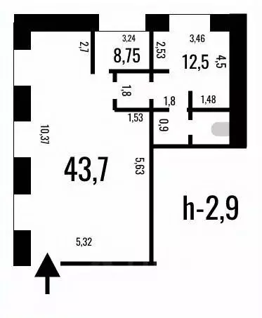 Офис в Самарская область, Самара Лесная ул., 7 (73 м) - Фото 2