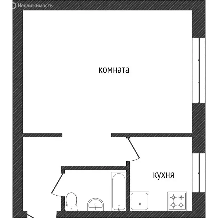 1-комнатная квартира: Златоуст, улица Аносова, 227 (30 м) - Фото 0