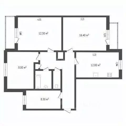 4-к кв. Белгородская область, Белгород ул. Буденного, 6 (90.0 м) - Фото 2
