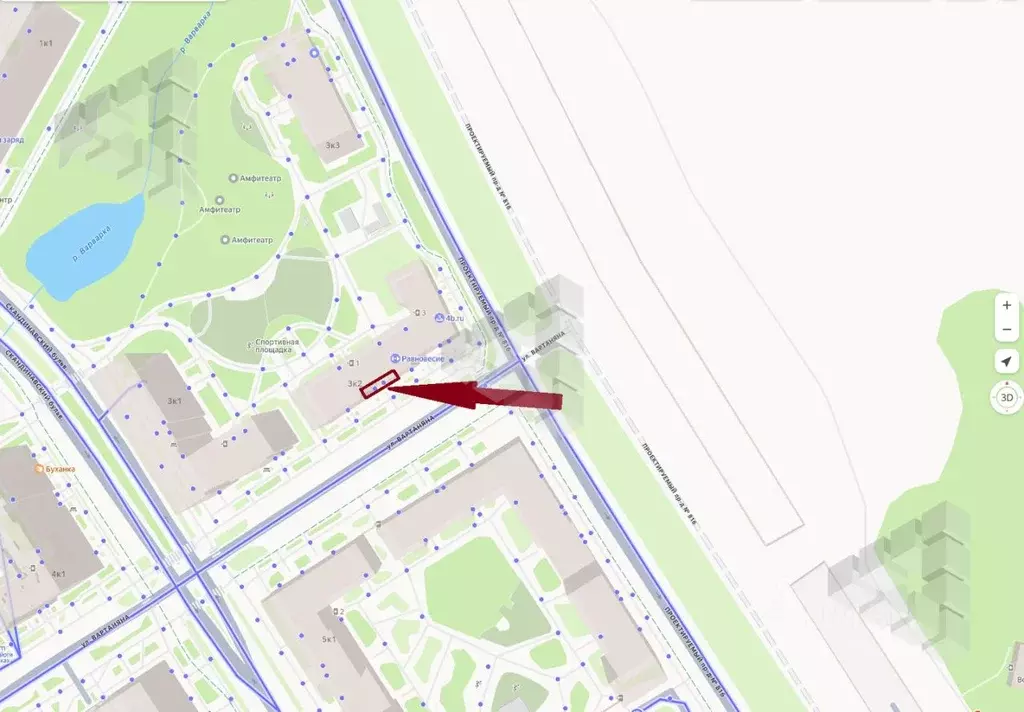 Помещение свободного назначения в Москва бул. Скандинавский, 3к2 (107 ... - Фото 2