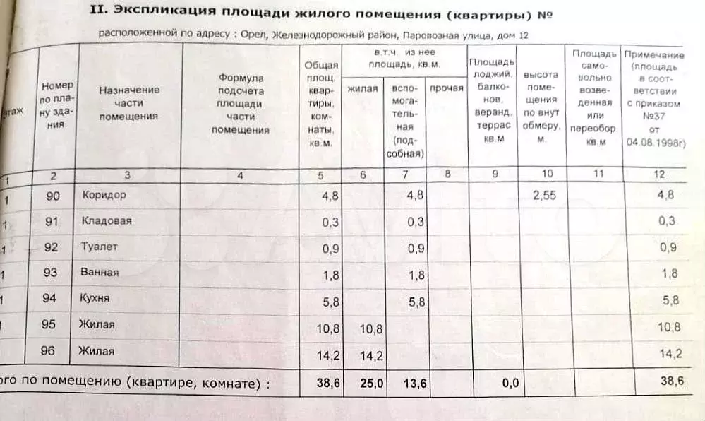 2-к. квартира, 38,6 м, 1/5 эт. - Фото 1