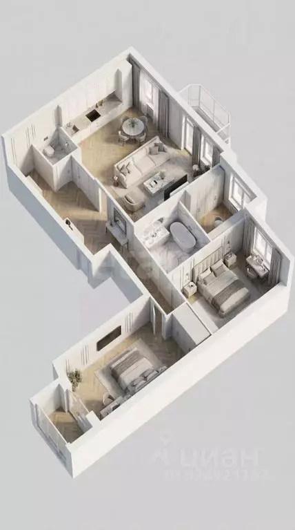 3-к кв. Ярославская область, Ярославль просп. Ленина, 16к2 (99.0 м) - Фото 1