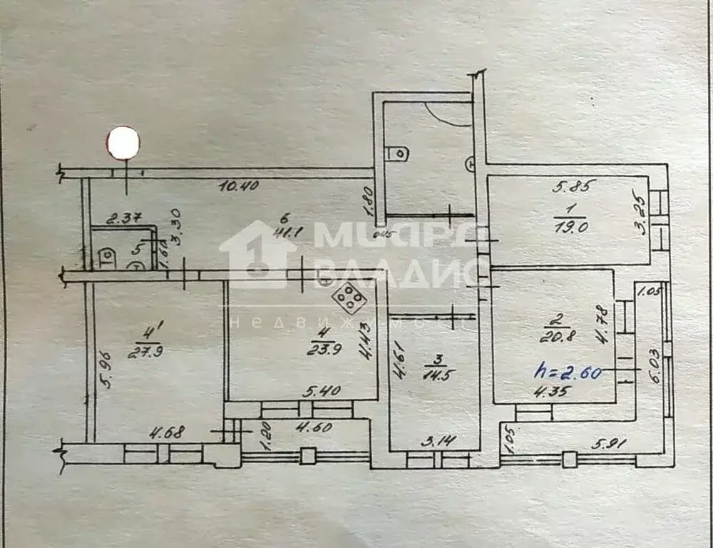 4-к кв. Омская область, Омск ул. Чкалова, 31 (171.9 м) - Фото 1