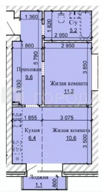 2-к кв. Алтайский край, Барнаул городской округ, Южный рп ул. Герцена, ... - Фото 1