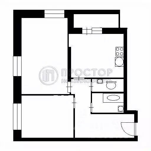 2-к кв. Москва Рябиновая ул., 3к4 (61.2 м) - Фото 1