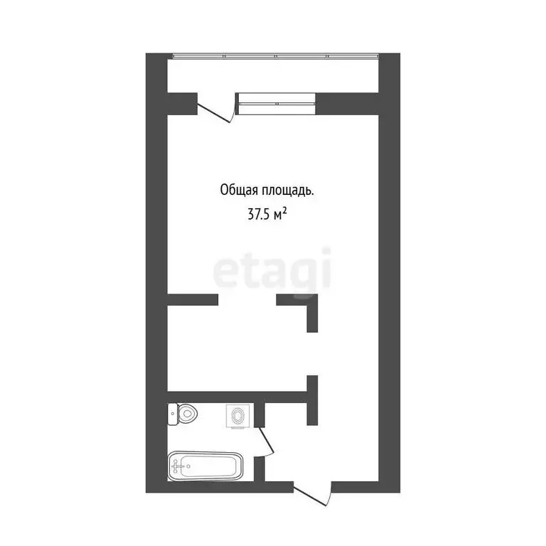 Квартира-студия: Томск, улица Ивановского, 20 (37.5 м) - Фото 0