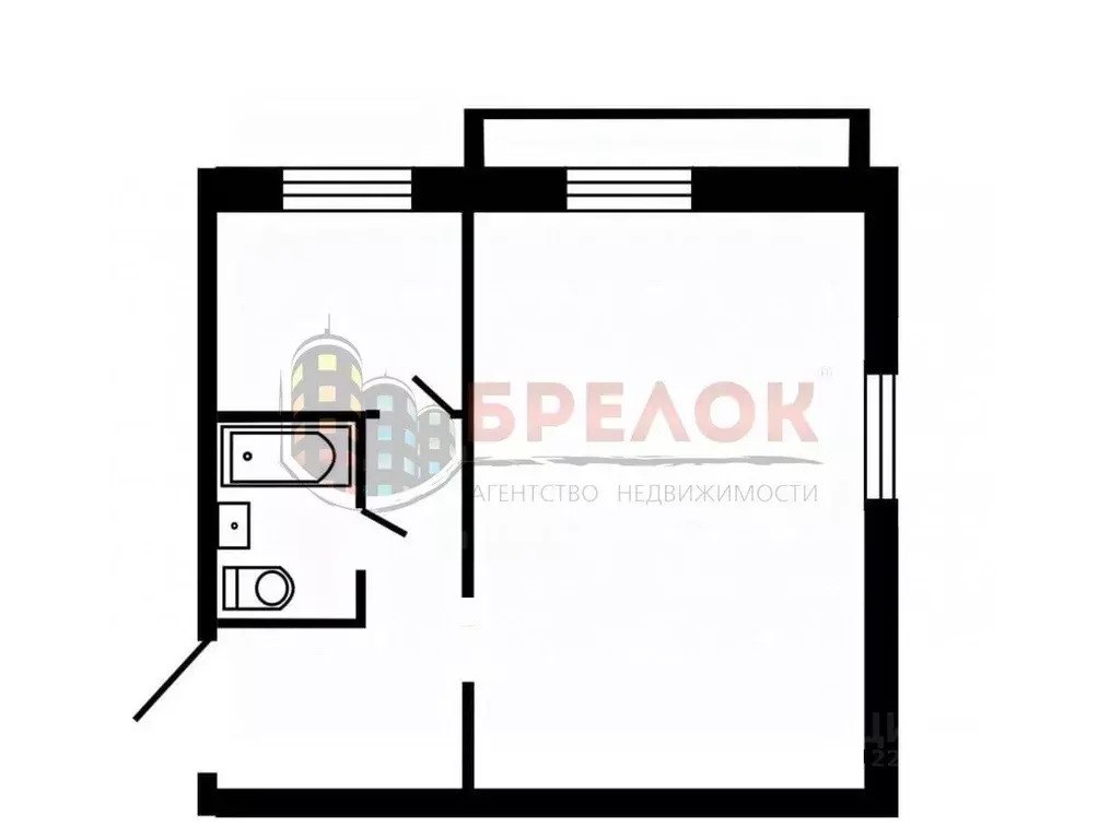 1-к кв. Ростовская область, Ростов-на-Дону просп. Ленина, 105 (30.0 м) - Фото 2