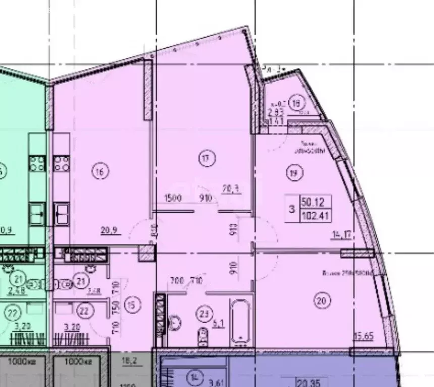 3-комнатная квартира: Казань, Танковая улица, 2 (102 м) - Фото 1
