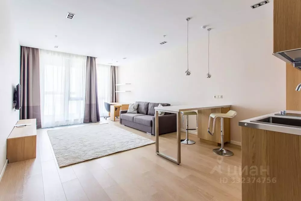 Студия Москва Ходынский бул., 2 (45.0 м) - Фото 1