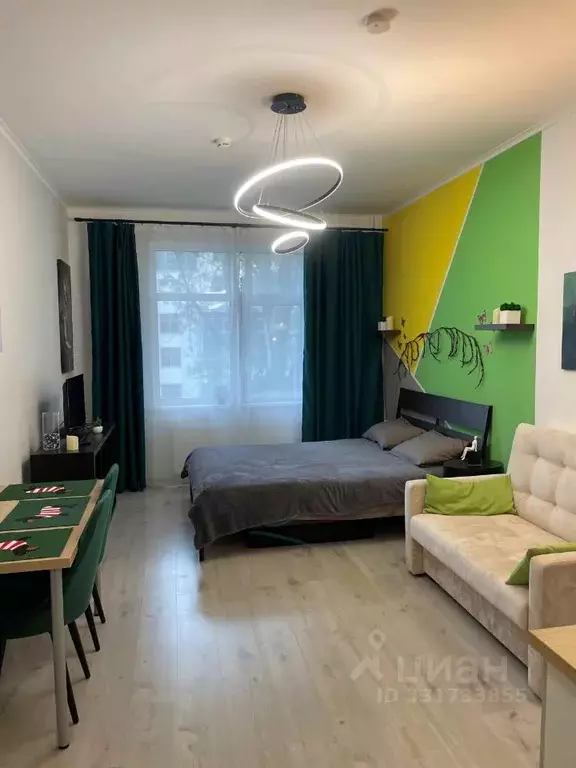 Студия Санкт-Петербург ул. Савушкина, 104 (26.0 м) - Фото 1
