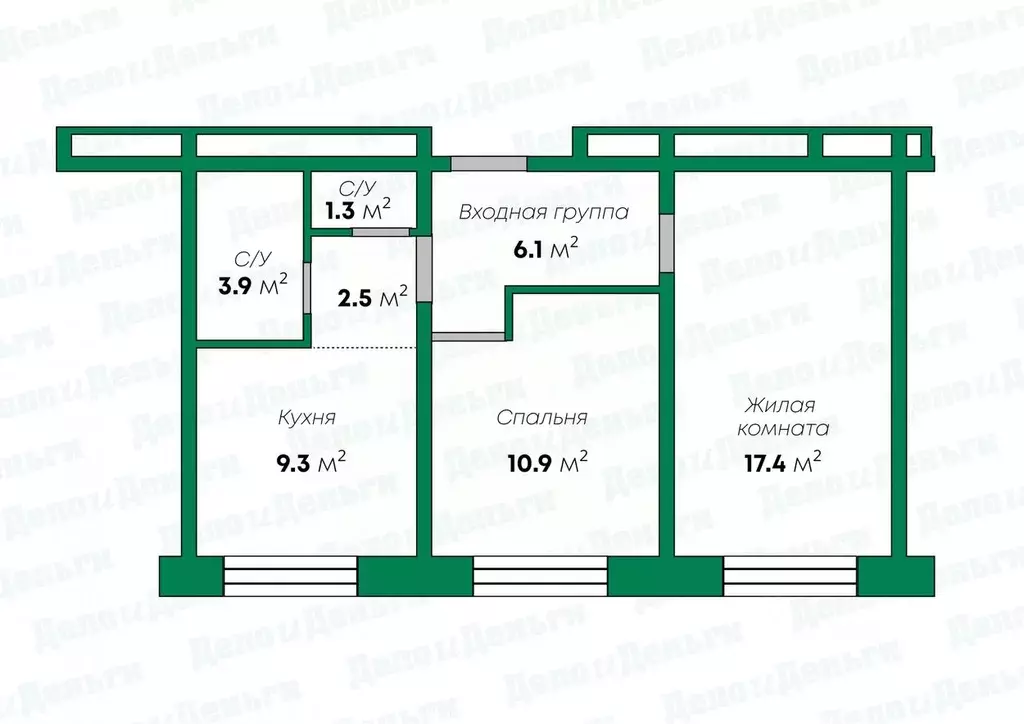 2-к кв. Кировская область, Киров бул. Прибрежный, 4 (51.4 м) - Фото 1
