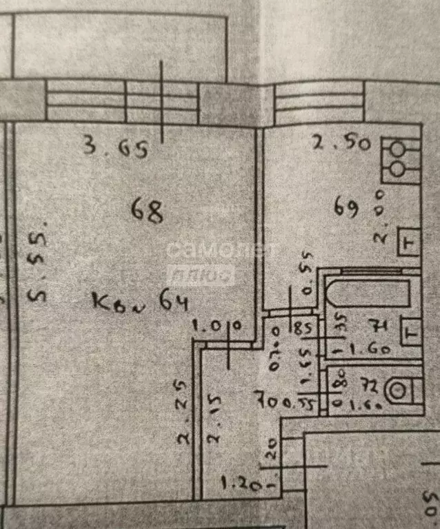 1-к кв. Нижегородская область, Нижний Новгород ул. Юлиуса Фучика, 19 ... - Фото 2