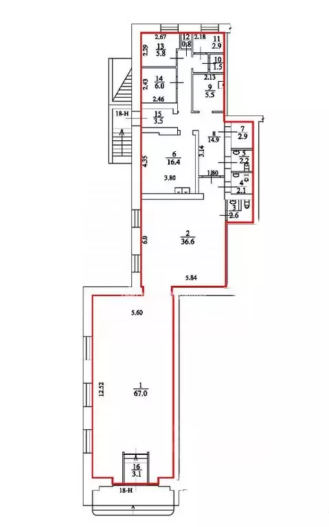 Помещение свободного назначения в Санкт-Петербург Народная ул., 43к1 ... - Фото 2