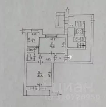 2-к кв. Новосибирская область, Новосибирск ул. Жуковского, 97 (61.3 м) - Фото 1