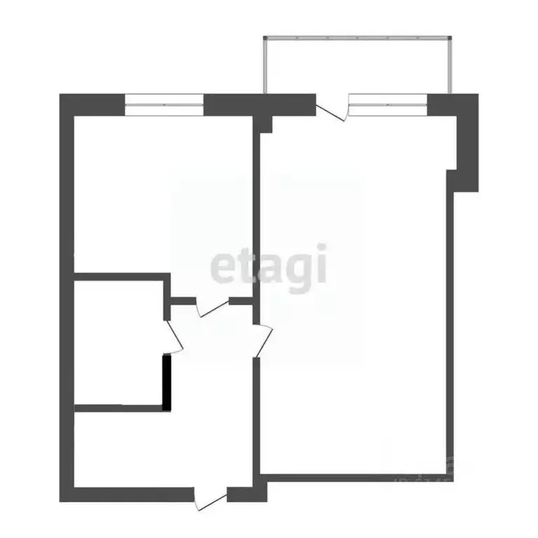 1-к кв. Кемеровская область, Юрга просп. Победы, 28А (33.6 м) - Фото 1