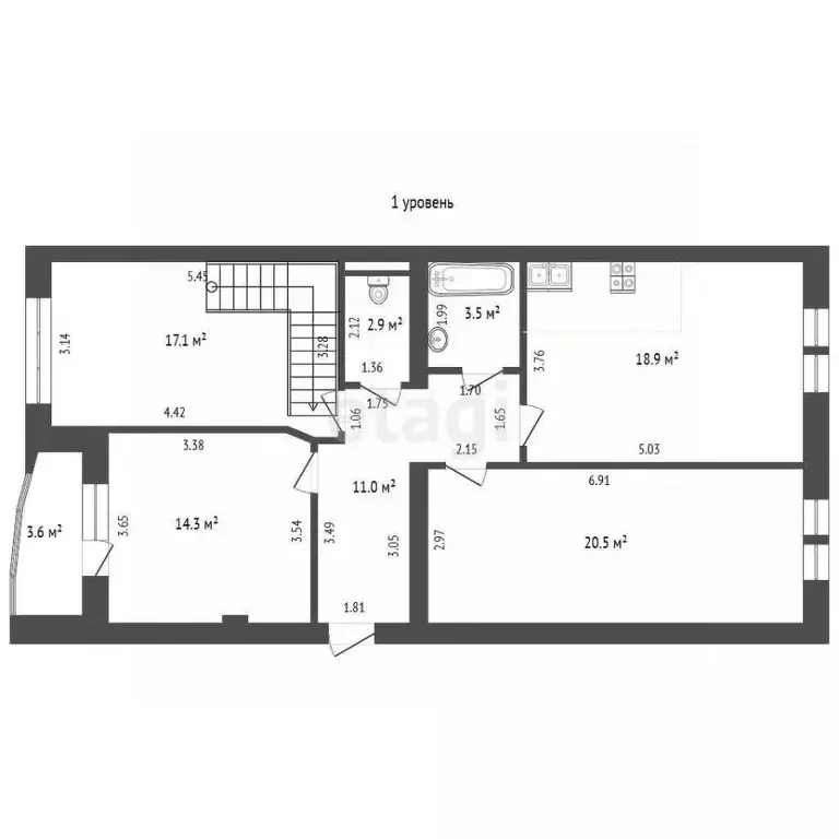 4-к кв. Калининградская область, Гурьевский муниципальный округ, пос. ... - Фото 2