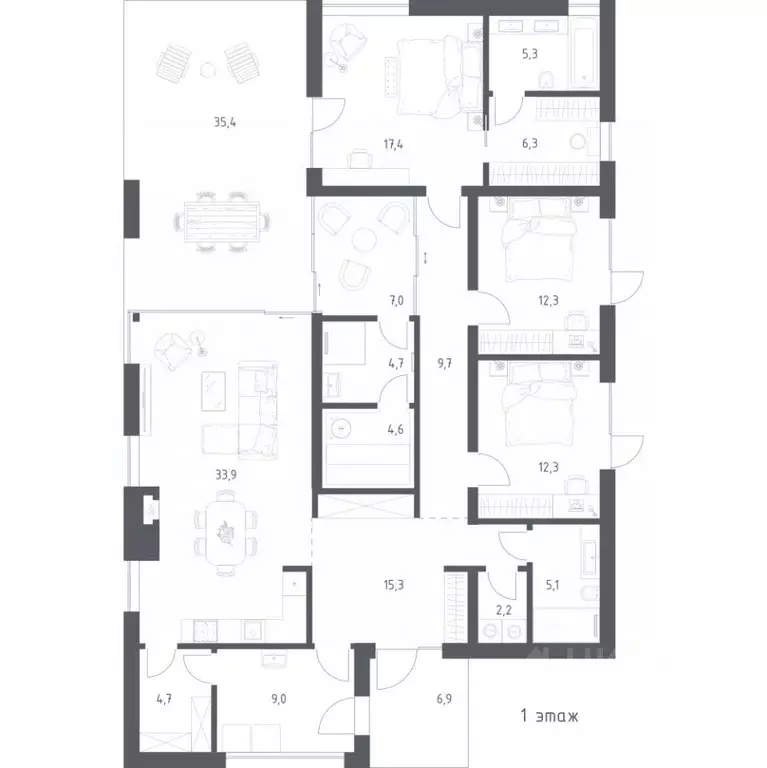 Дом в Тверская область, Калининский муниципальный округ, Порт Эмм ... - Фото 1