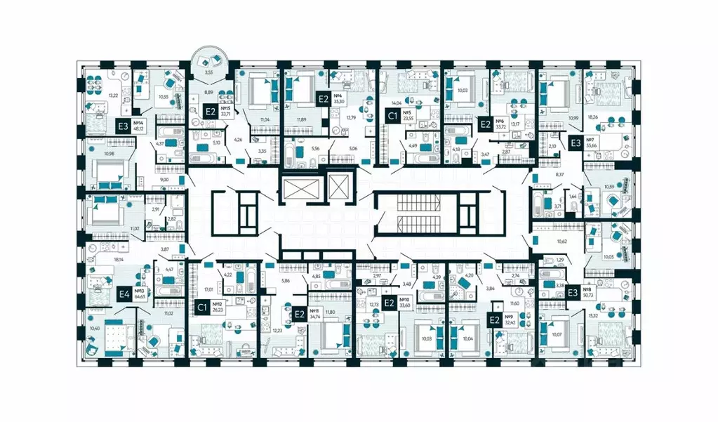 Студия Тульская область, Тула ул. Чмутова, 158Д (23.55 м) - Фото 2