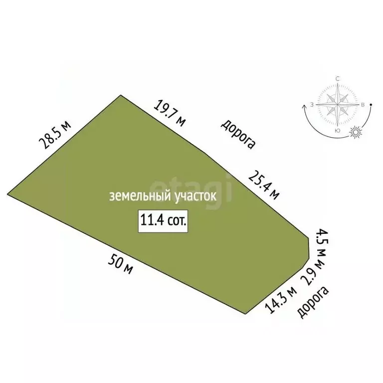 Участок в Забайкальский край, Читинский район, Карповское СНТ  (11.0 ... - Фото 2