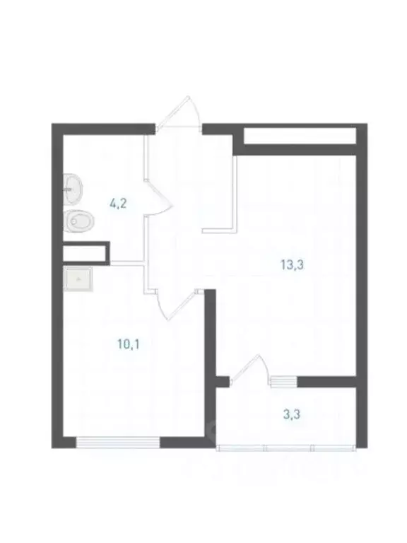 1-комнатная квартира: Екатеринбург, улица Крауля, 107 (34.5 м) - Фото 1