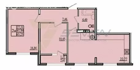 3-комнатная квартира: Севастополь, улица Колобова, 44к1 (64 м) - Фото 0