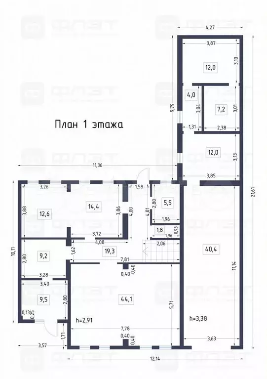 Дом 200,9 м на участке 10,4 сот. - Фото 0