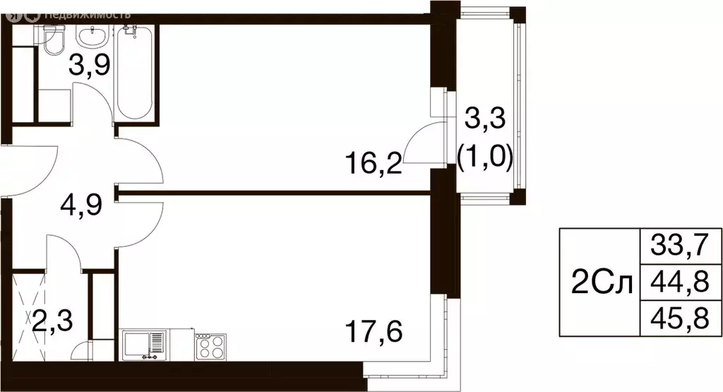 1-комнатная квартира: Балашиха, микрорайон Гагарина, Проектная улица, ... - Фото 1