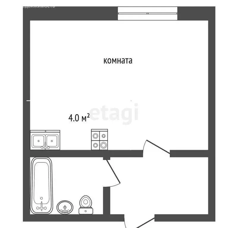 1-комнатная квартира: Камышлов, улица Урицкого, 10 (18 м) - Фото 1