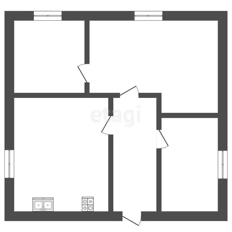 Дом, 50.2 м - Фото 1