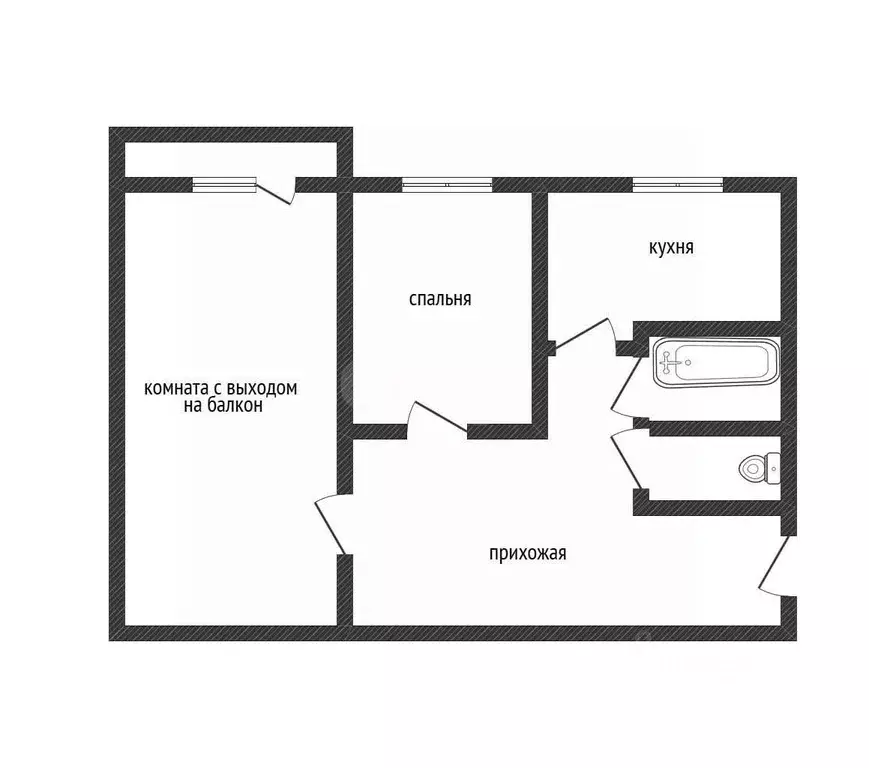 2-к кв. Смоленская область, Ярцево Солнечная ул., 3К1 (40.8 м) - Фото 2