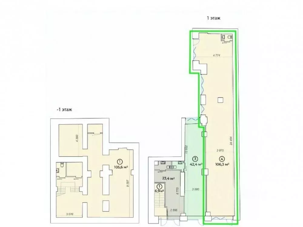 Торговая площадь в Москва ул. Сретенка, 27С1 (106 м) - Фото 2