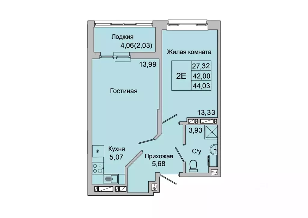 2-к кв. Ростовская область, Батайск ул. Булгакова, 11 (44.03 м) - Фото 0