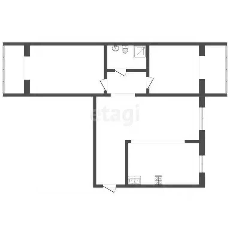 3-к кв. Самарская область, Самара ул. Мориса Тореза, 105а (64.9 м) - Фото 2