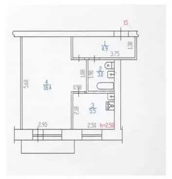1-комнатная квартира: Барнаул, Деповская улица, 28 (31.8 м) - Фото 1