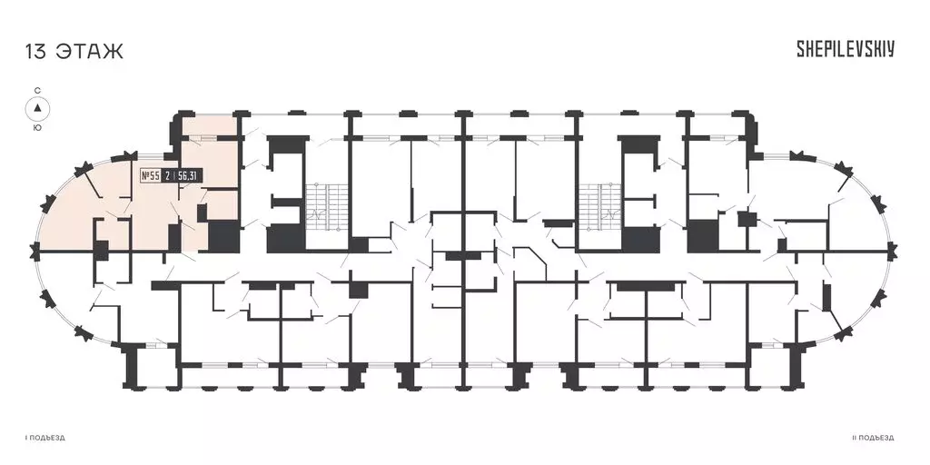 2-комнатная квартира: Санкт-Петербург, Алтайская улица, 39 (56.31 м) - Фото 1