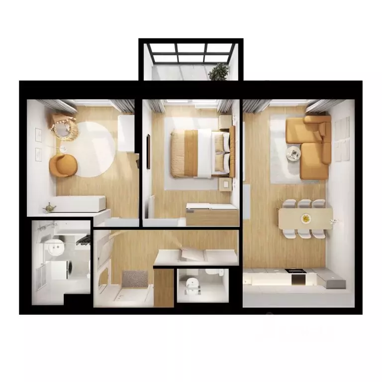 2-к кв. Ленинградская область, Всеволожский район, д. Новое Девяткино ... - Фото 1