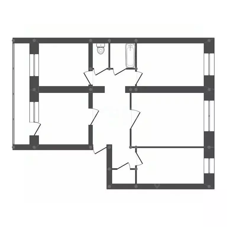4-к кв. Амурская область, Белогорск ул. Кирова, 302 (76.3 м) - Фото 0