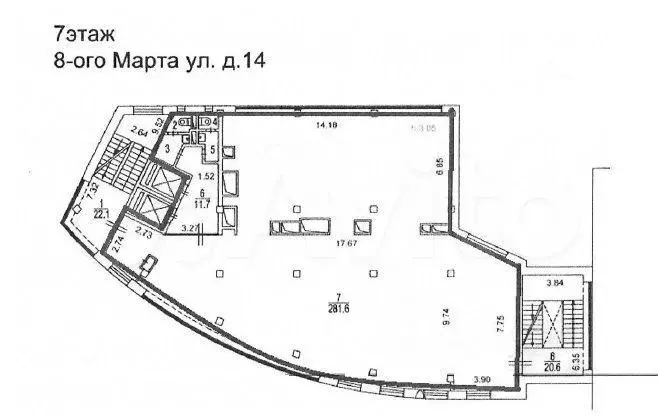 Аренда Офиса 366.4 м, в современном  БЦ  Кулон - Фото 1