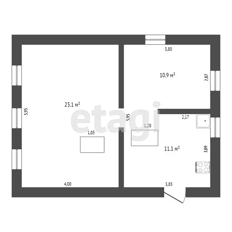Дом в Заводоуковск, Донбасская улица (45.1 м) - Фото 1