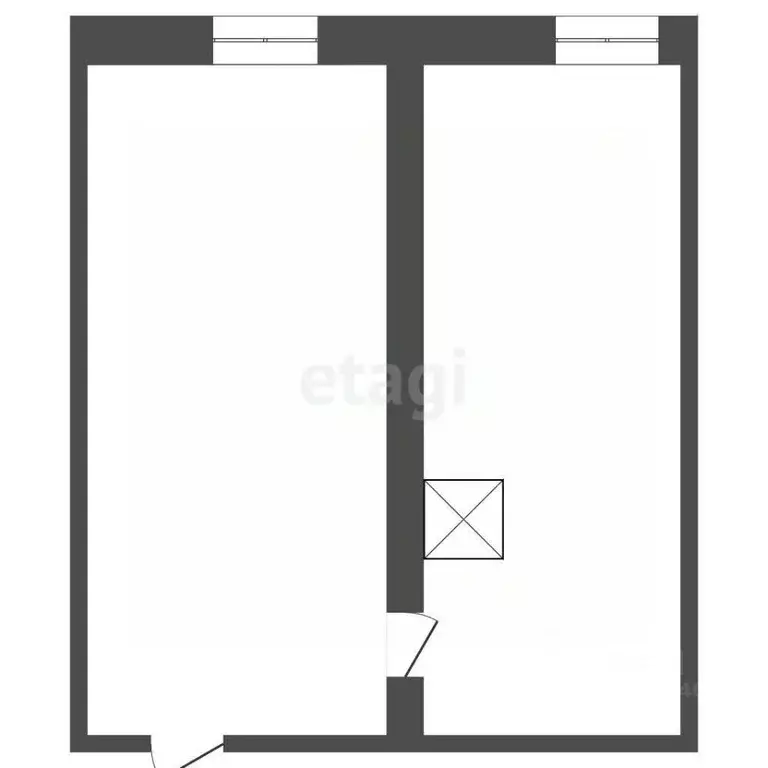 2-к кв. Крым, Феодосия ул. Мокроуса, 22 (29.0 м) - Фото 1