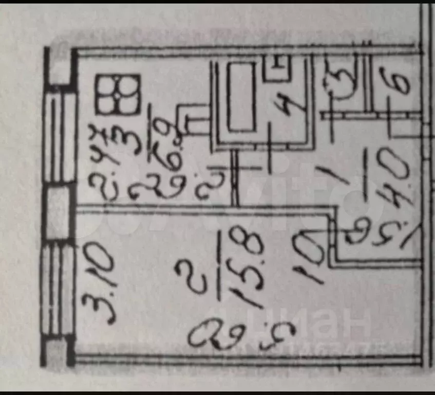 1-к. квартира, 31 м, 1/10 эт. - Фото 0