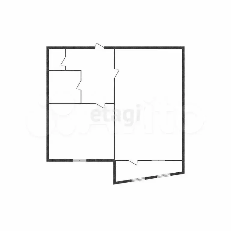 1-к. квартира, 38 м, 6/9 эт. - Фото 0