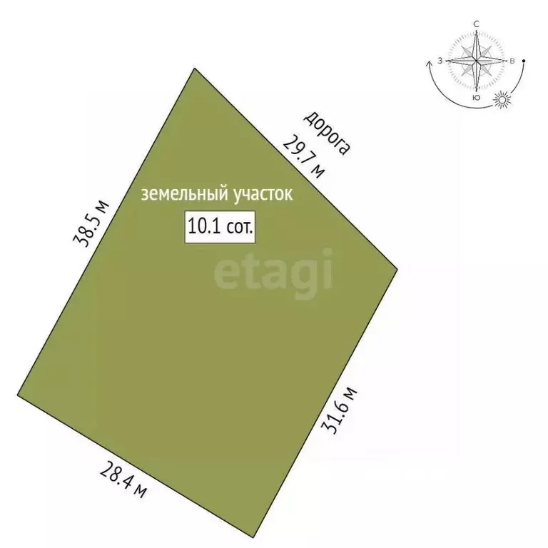 Участок в Крым, Кировский район, Первомайское с/пос, с. Первомайское ... - Фото 2