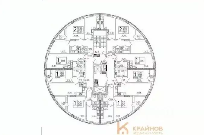 Студия Воронежская область, с. Новая Усмань, Южный мкр  (23.05 м) - Фото 1