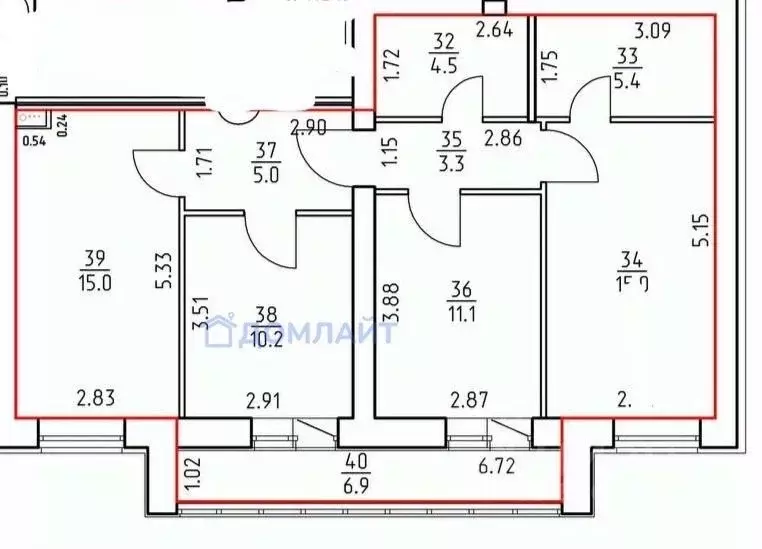 3-к кв. Самарская область, Волжский район, Смышляевка городское ... - Фото 2