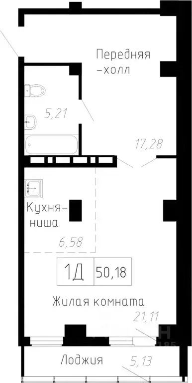 1-к кв. Приморский край, Владивосток Чайка мкр, Чайка жилой комплекс ... - Фото 1