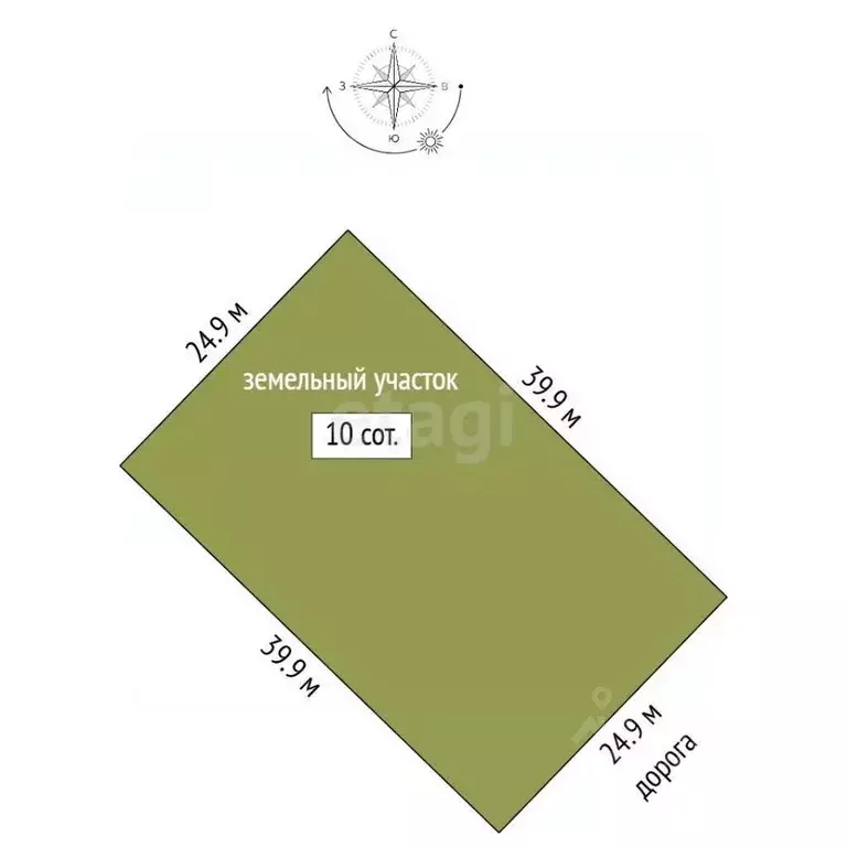 Участок в Саха (Якутия), Якутск проезд Ромашковый, 76 (10.0 сот.) - Фото 2