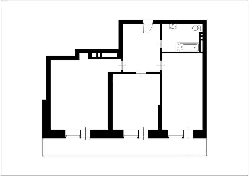 3-к кв. Новосибирская область, Новосибирск 2-я Обская ул., 154 (82.0 ... - Фото 2